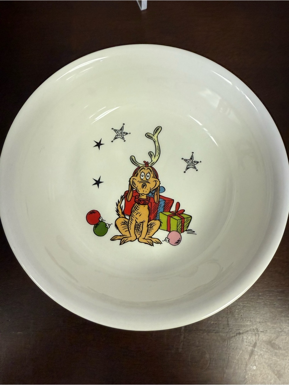 The Grinch Christmas Pet Dog Cat Bowl With Max The Dog NEW